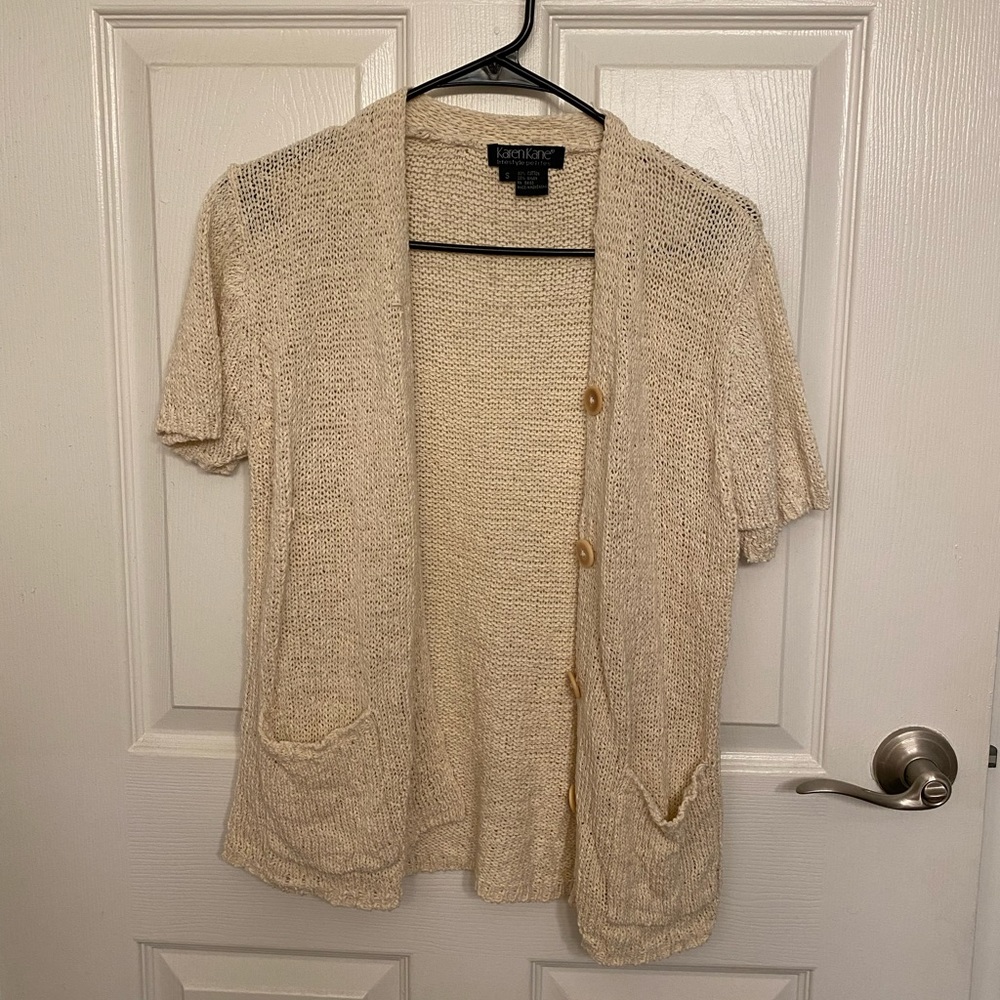 Karen Kane Knitted Short Sleeve Cardigan